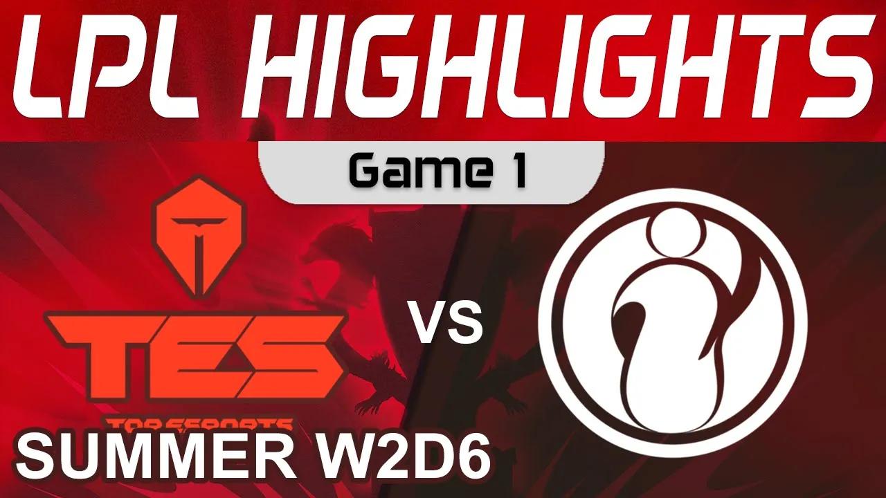 TES vs IG Highlights Game 1 LPL Summer Season 2022 W2D6 Top Esports vs Invictus Gaming by Onivia thumbnail