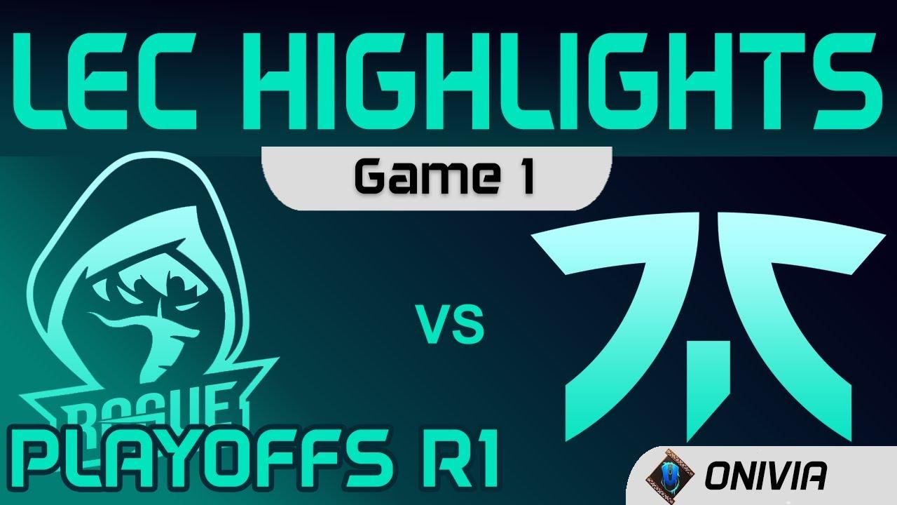 RGE vs FNC Highlights Game 1 Round1 LEC Summer Playoffs 2020 Rogue vs Fnatic by Onivia thumbnail