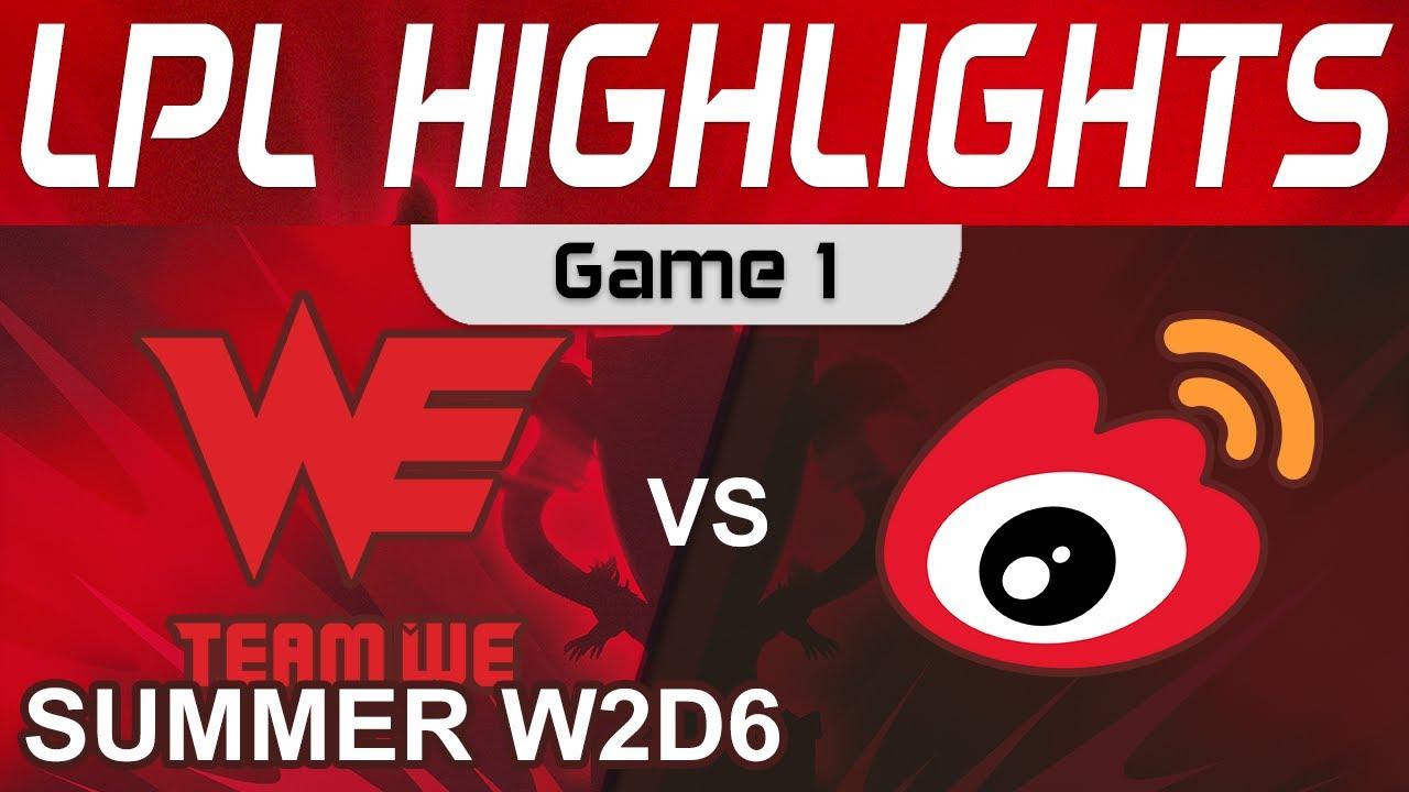 WE vs WBG Highlights Game 1 LPL Summer Season 2022 W2D6 Team WE vs Weibo Gaming by Onivia thumbnail