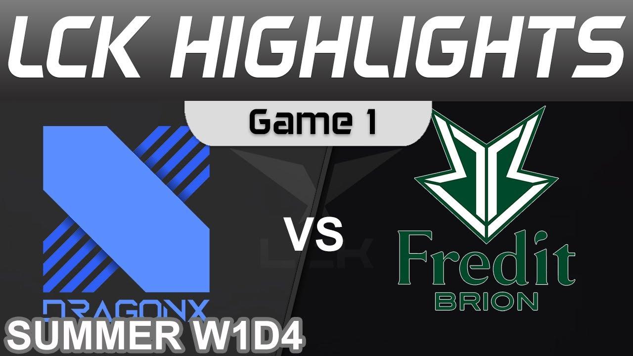 DRX vs BRO Highlights Game 1 LCK Summer Season 2022 W1D4 DragonX vs Fredit BRION by Onivia thumbnail