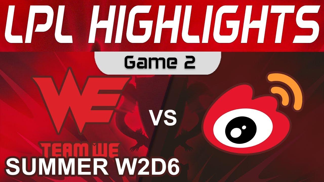 WE vs WBG Highlights Game 2 LPL Summer Season 2022 W2D6 Team WE vs Weibo Gaming by Onivia thumbnail