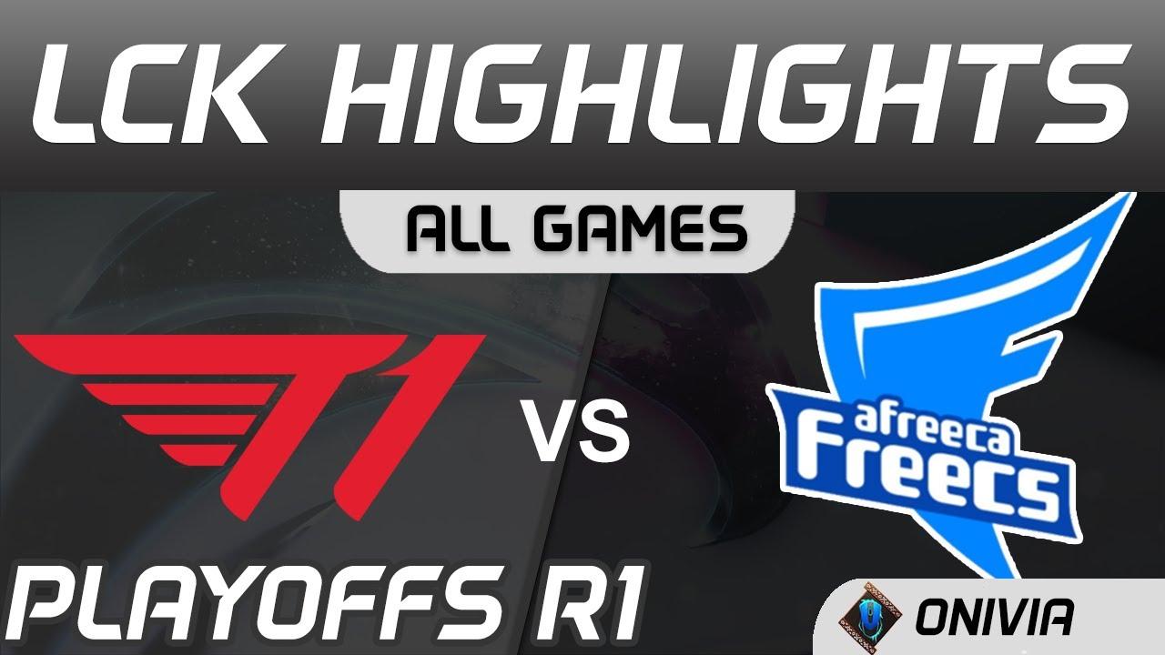 T1 vs AF Highlights ALL GAMES Round1 LCK Summer Playoffs 2020 T1 vs Afreeca Freecs by Onivia thumbnail