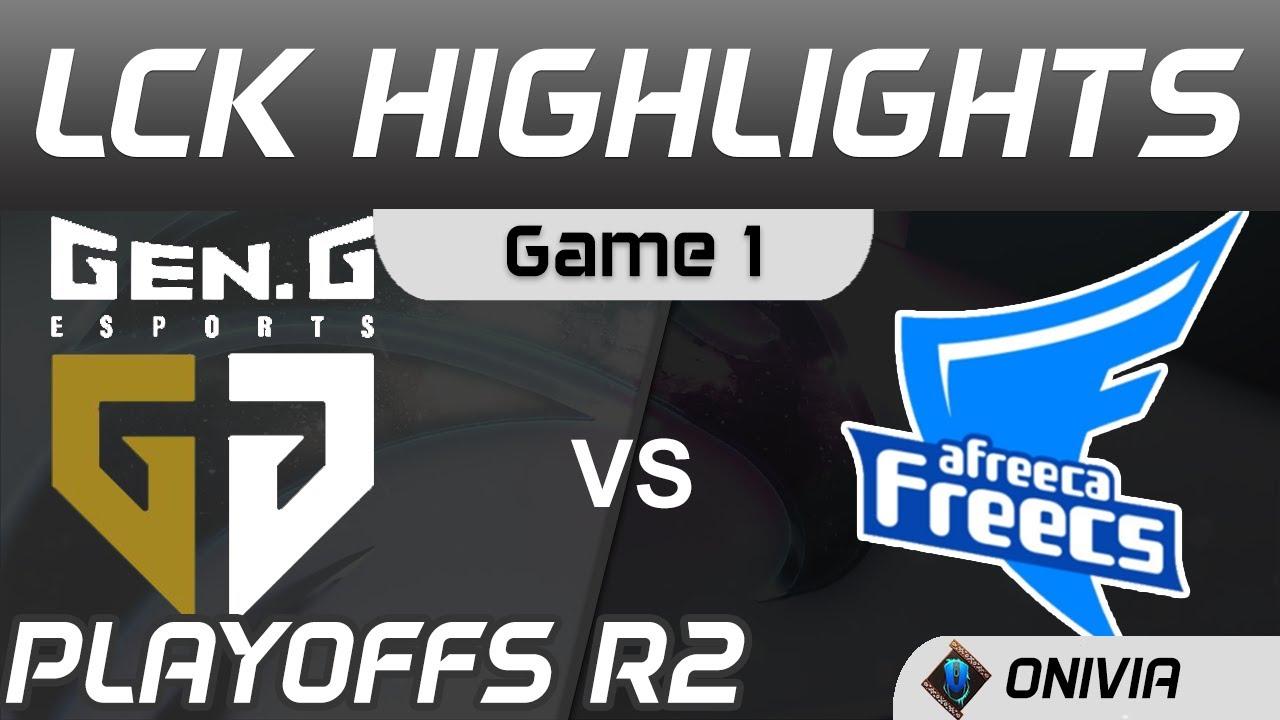 GEN vs AF Highlights Game 1 Round 2 LCK Summer Playoffs 2020 Gen G vs Afreeca Freecs by Onivia thumbnail