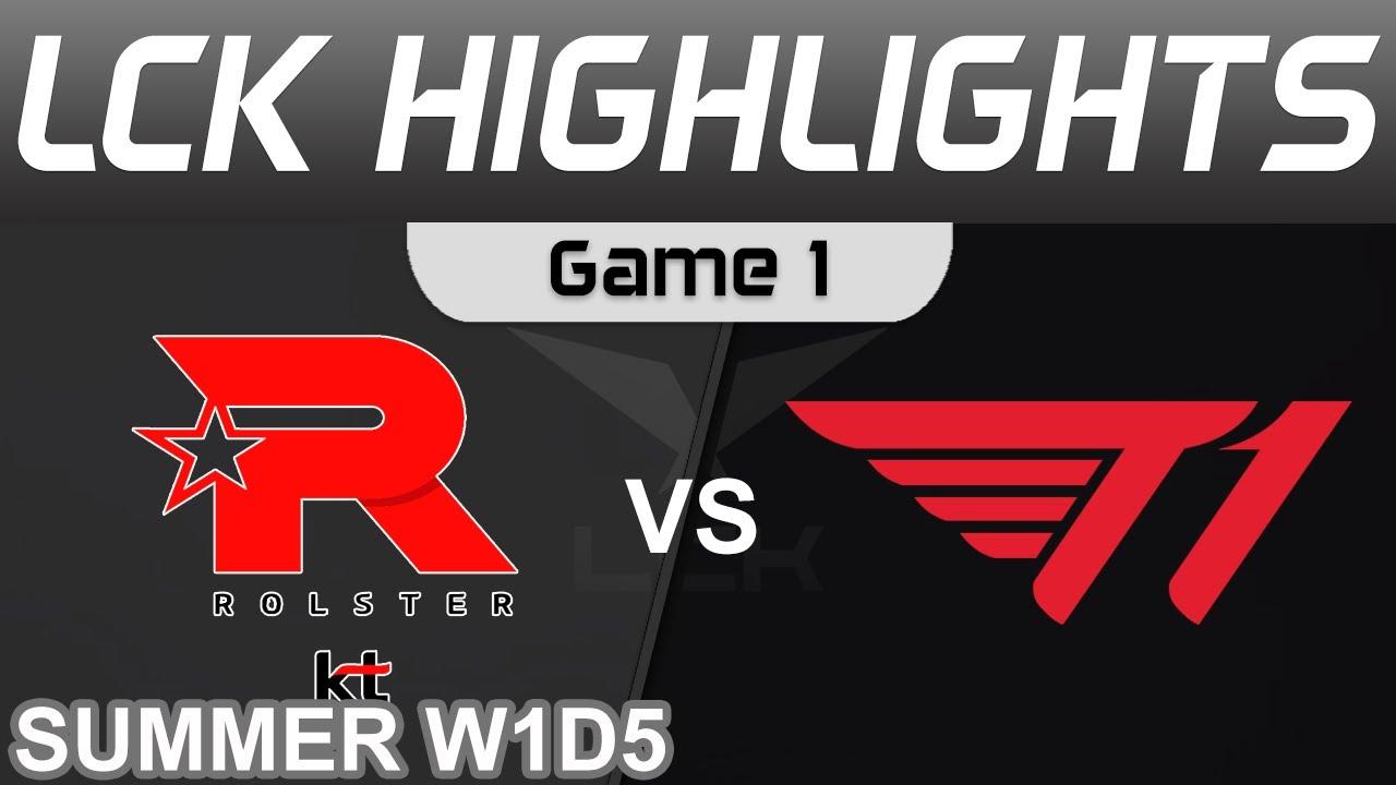 KT vs T1 Highlights Game 1 LCK Summer Season 2022 W1D5 KT Rolster vs T1 by Onivia thumbnail