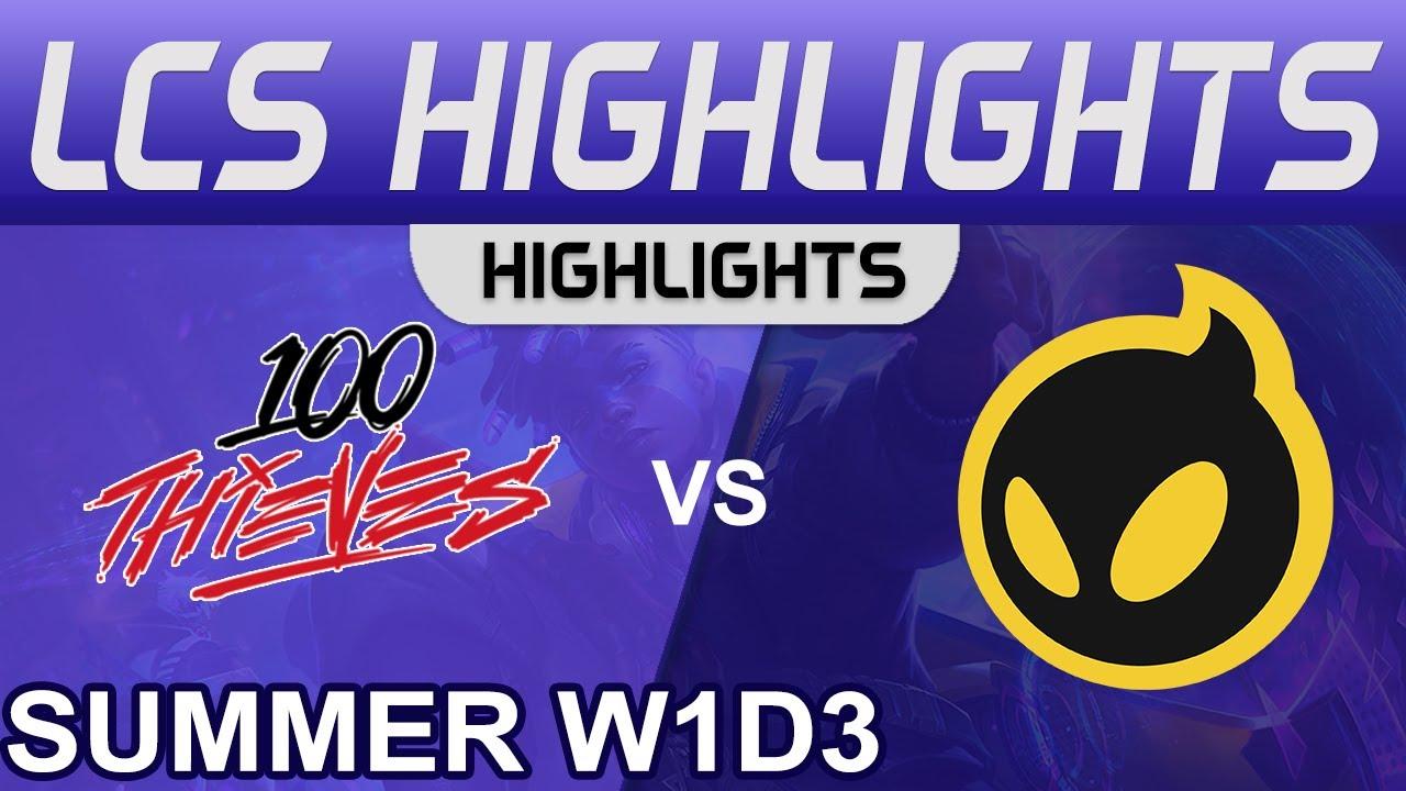 100 vs DIG Highlights LCS Summer Season 2022 W1D3 100 Thieves vs Dignitas by Onivia thumbnail