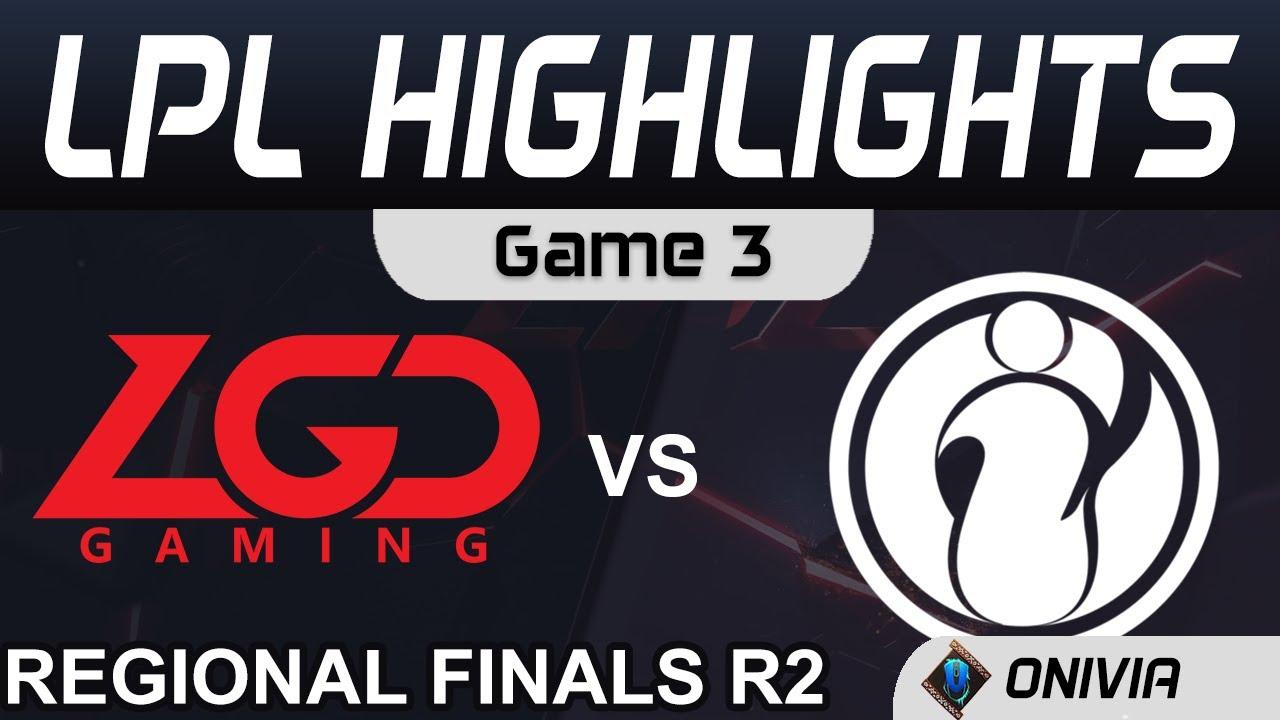 LGD vs IG Highlights Game 3 Round 2 LPL Regional Finals 2020 LGD Gaming vs Invictus Gaming by Onivia thumbnail