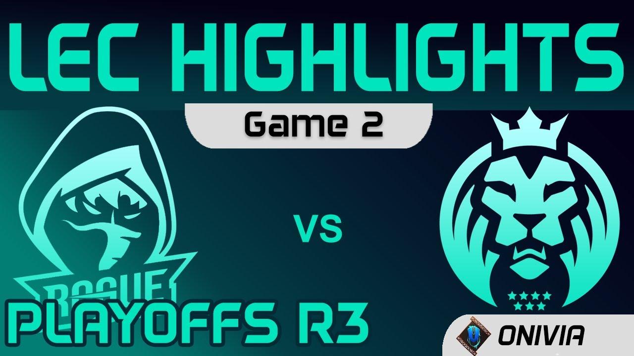 RGE vs MAD Highlights Game 2 Round3 LEC Summer Playoffs 2020 Rogue vs MAD Lions by Onivia thumbnail