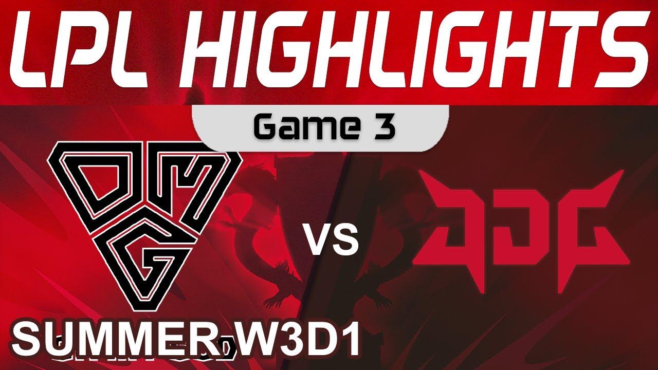 OMG vs JDG Highlights Game 3 LPL Summer Season 2022 W3D1 Oh My God vs JD Gaming by Onivia thumbnail