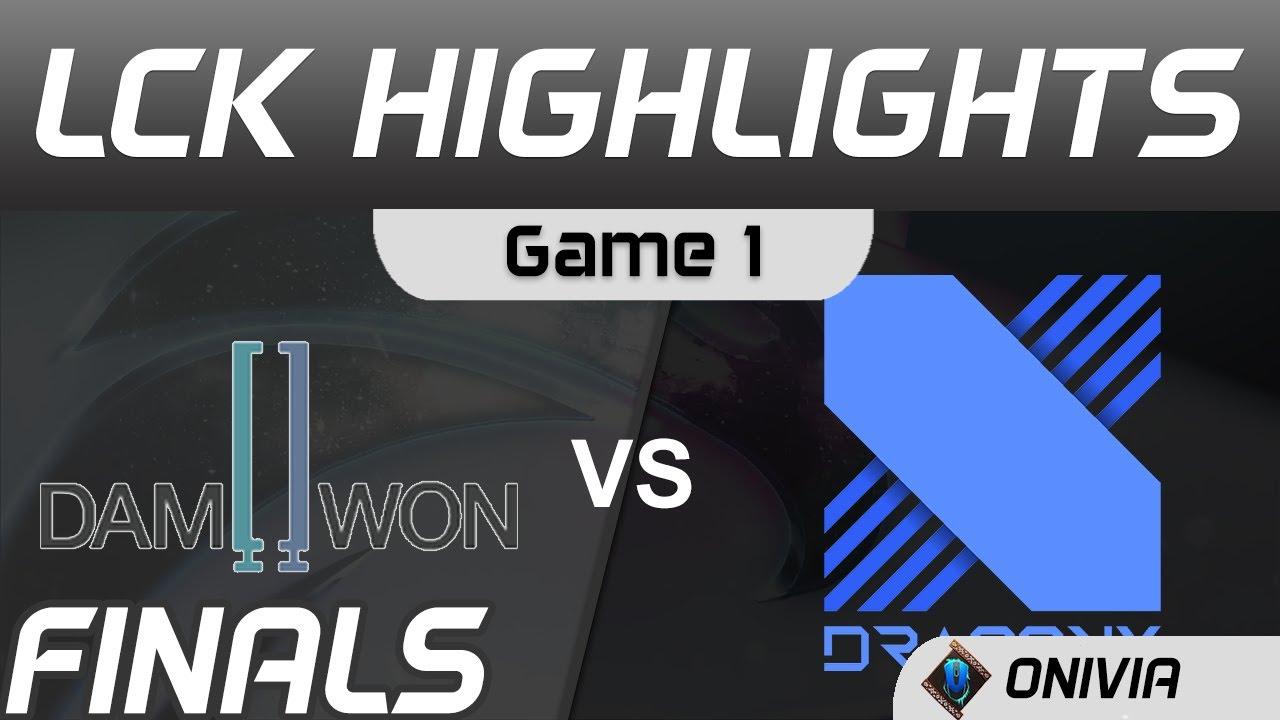 DWG vs DRX Highlights Game 1 Finals LCK Summer Playoffs 2020 DAMWON Gaming vs DragonX by Onivia thumbnail