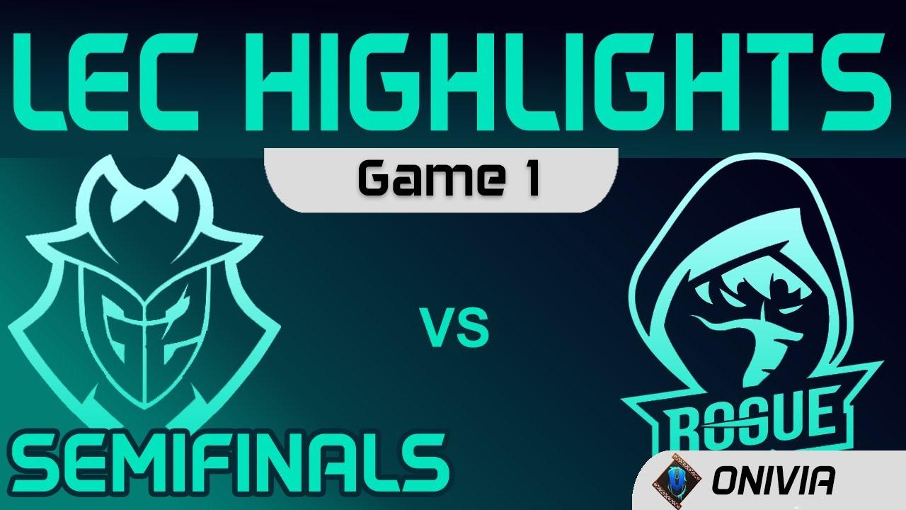 G2 vs RGE Highlights Game 1 Semifinals LEC Summer Playoffs 2020 G2 Esports vs Rogue by Onivia thumbnail