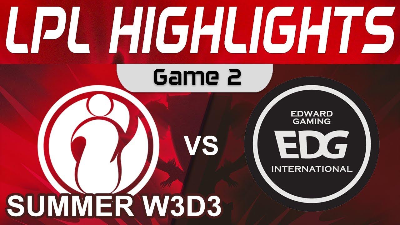 IG vs EDG Highlights Game 2 LPL Summer Season 2022 W3D3 Invictus Gaming vs EDward Gaming by Onivia thumbnail