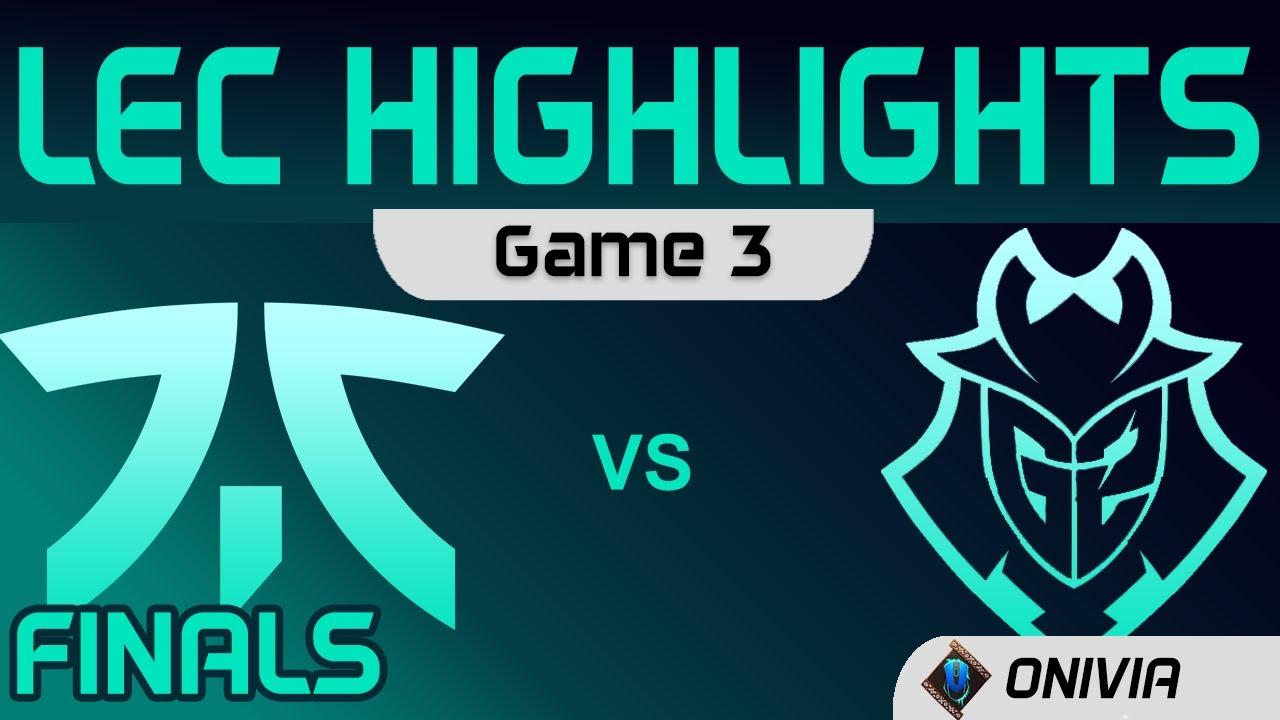 FNC vs G2 Highlights Game 3 Finals LEC Summer Playoffs 2020 Fnatic vs G2 Esports by Onivia thumbnail