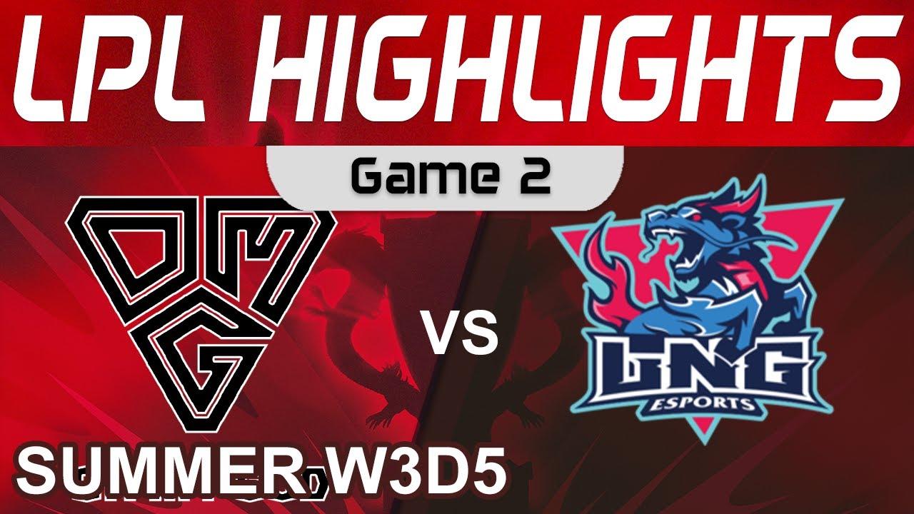 OMG vs LNG Highlights Game 2 LPL Summer Season 2022 W3D5 Oh My God vs LNG Esports by Onivia thumbnail