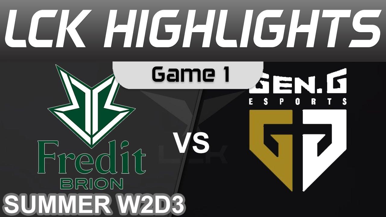 BRO vs GEN Highlights Game 1 LCK Summer Season 2022 W2D3 Fredit BRION vs Gen G by Onivia thumbnail