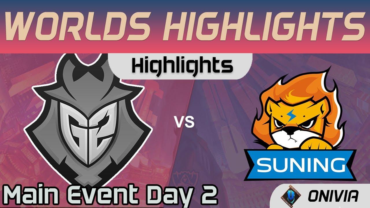 G2 vs SN Highlights Day 2 Worlds 2020 Main Event G2 Esports vs Suning by Onivia thumbnail