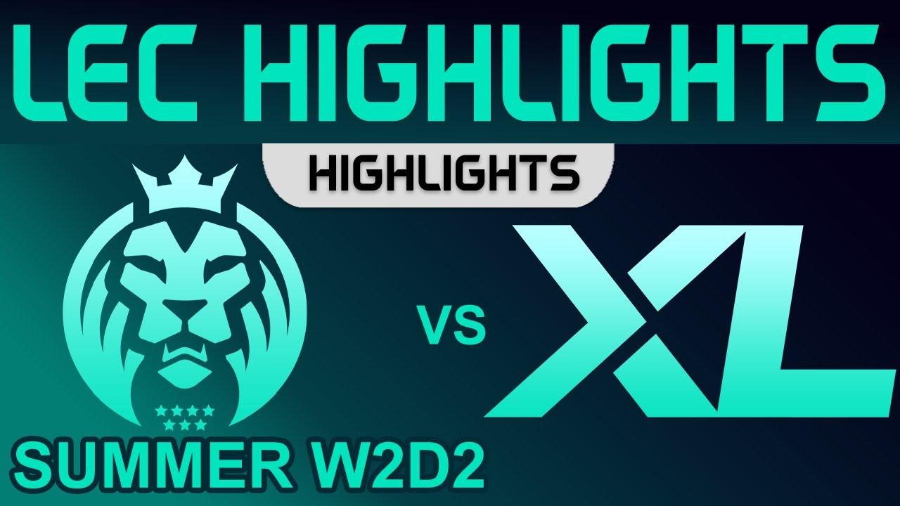 MAD vs XL Highlights LEC Summer Season 2022 W2D2 MAD Lions vs Excel by Onivia thumbnail