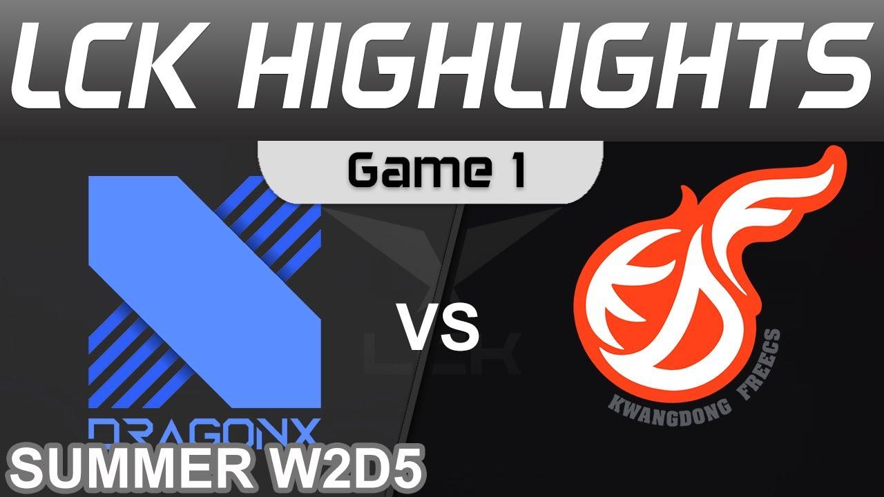 DRX vs KDF Highlights Game 1 LCK Summer Season 2022 W2D5 DragonX vs Kwangdong Freecs by Onivia thumbnail