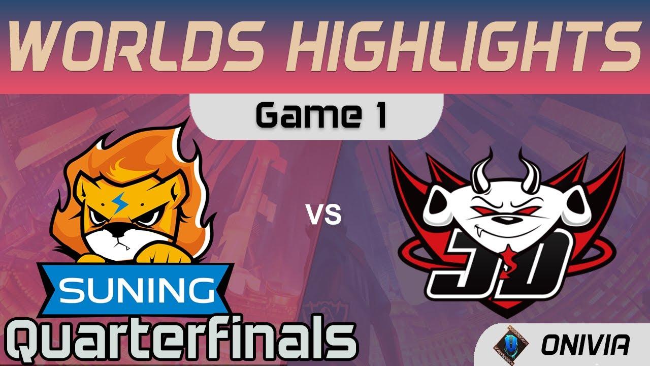 SN vs JDG Highlights Game 1 Quarterfinals Worlds 2020 Playoffs Suning vs JD Gaming by Onivia thumbnail