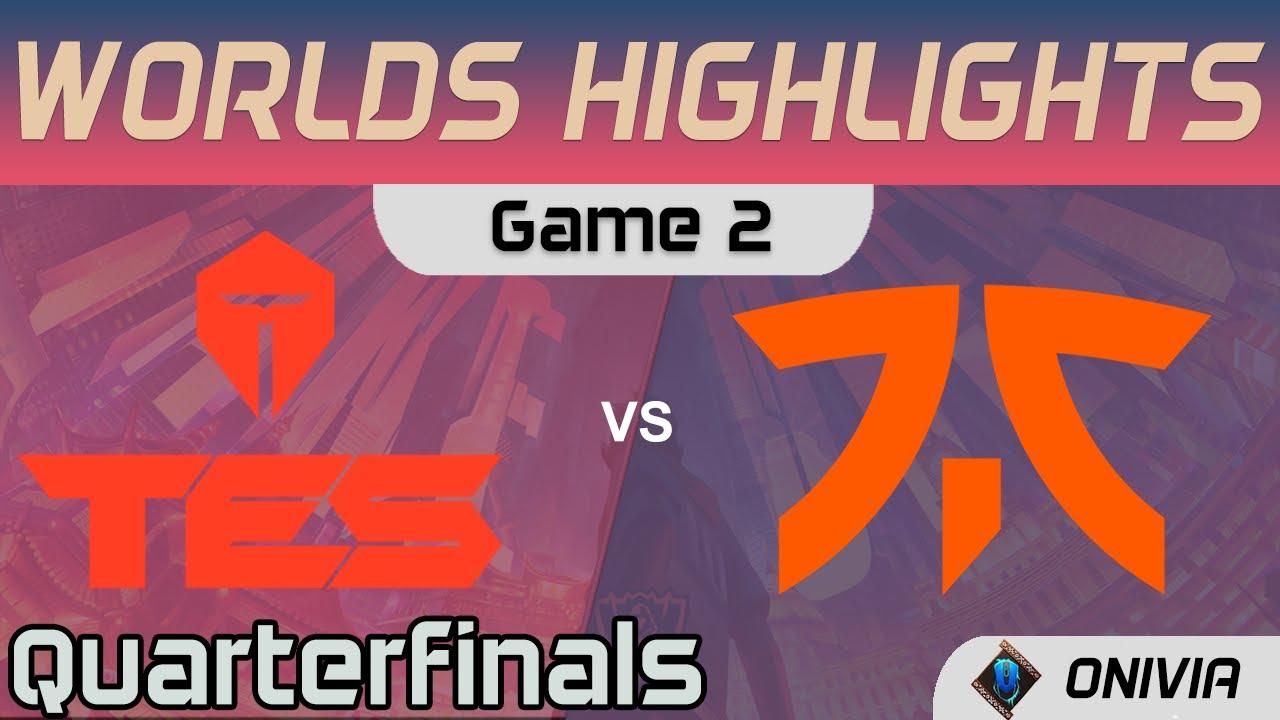 TES vs FNC Highlights Game 2 Quarterfinals Worlds 2020 Playoffs Top Esports vs Fnatic by Onivia thumbnail