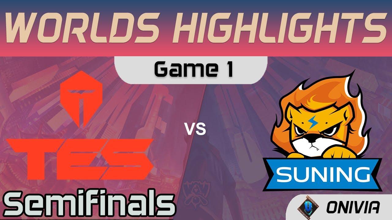 TES vs SN Highlights Game 1 Semifinals Worlds 2020 Playoffs Top Esports vs Suning by Onivia thumbnail