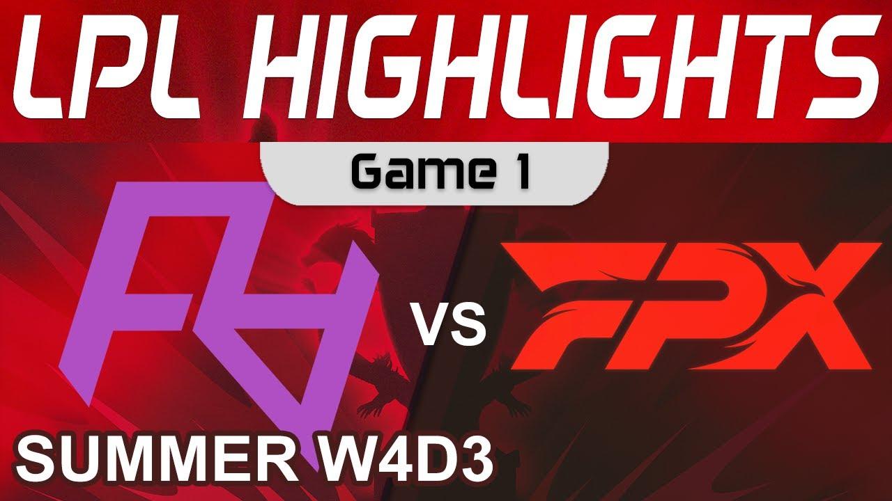 RA vs FPX Highlights Game 1 LPL Summer Season 2022 W4D3 Rare Atom vs FunPlus Phoenix by Onivia thumbnail