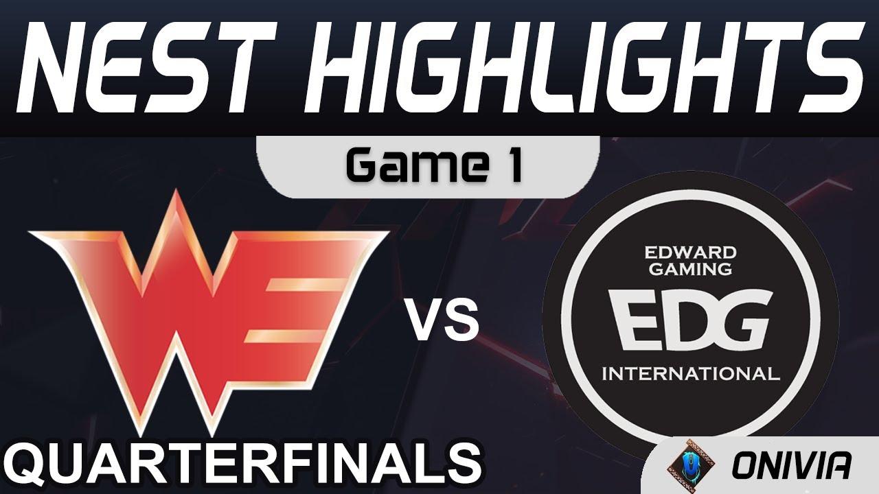 WE vs EDG Highlights Game 1 Quarterfinals NEST 2020 Playoffs Team WE vs Edward Gaming by Onivia thumbnail