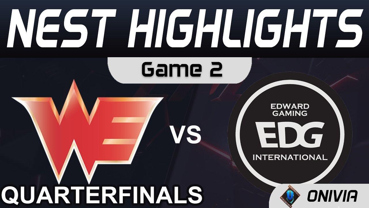 WE vs EDG Highlights Game 2 Quarterfinals NEST 2020 Playoffs Team WE vs Edward Gaming by Onivia thumbnail