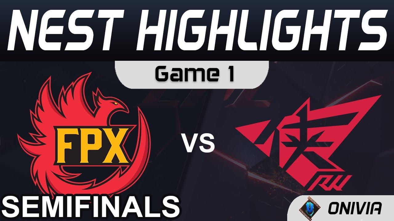 FPX vs RW Highlights Game 1 Semifinals NEST 2020 Playoffs FunPlus Phoenix vs Rogue Warriors by Onivi thumbnail