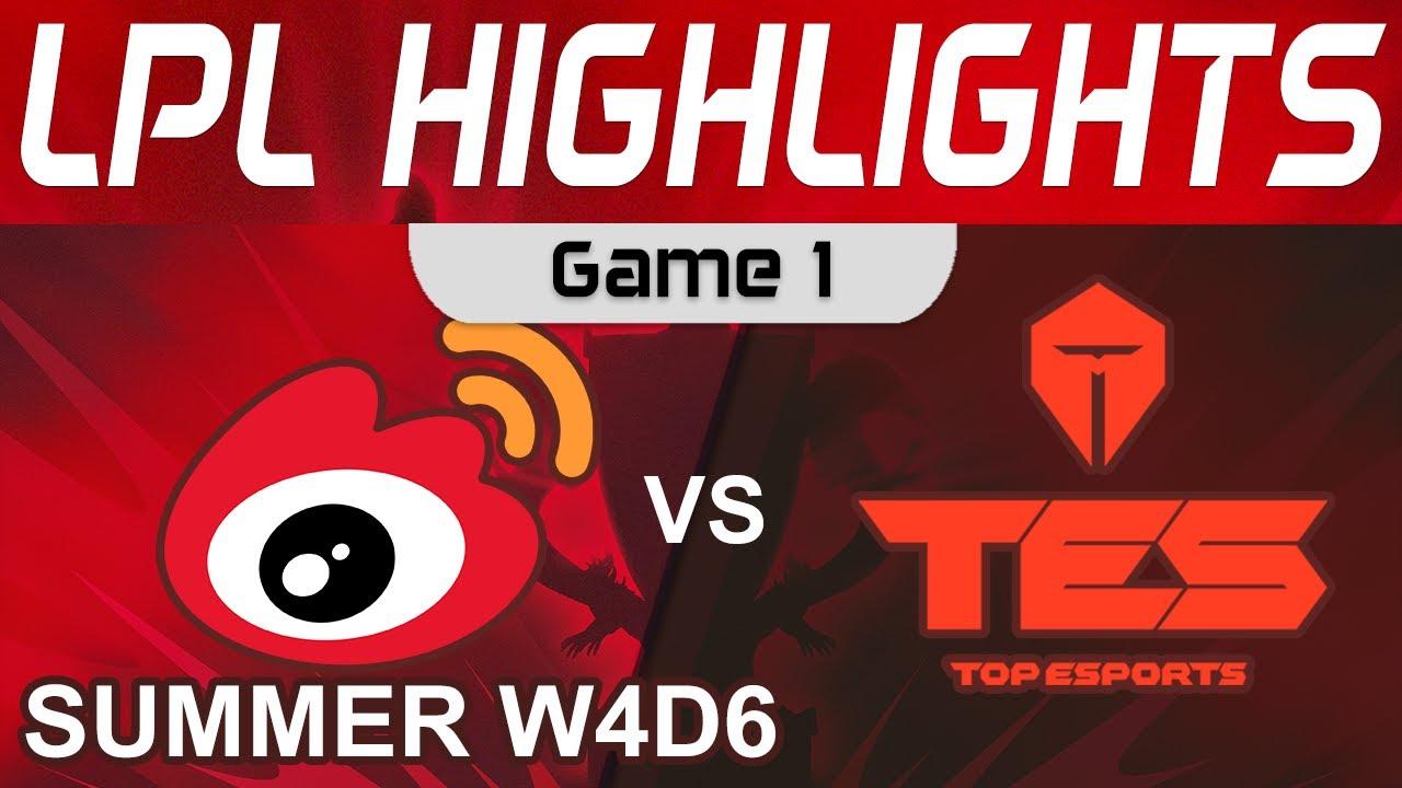 WBG vs TES Highlights Game 1 LPL Summer Season 2022 W4D6 Weibo Gaming vs Top Esports by Onivia thumbnail