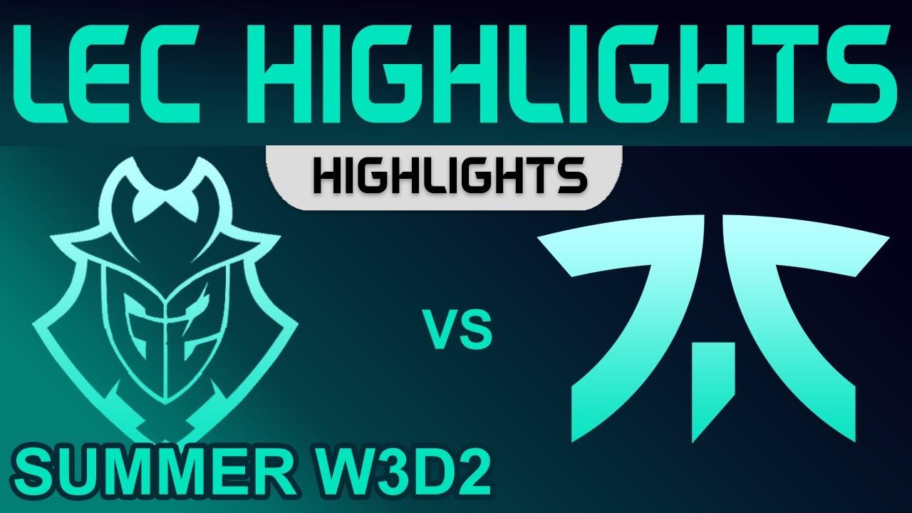 G2 vs FNC Highlights LEC Summer Season 2022 W3D2 G2 Esports vs Fnatic by Onivia thumbnail