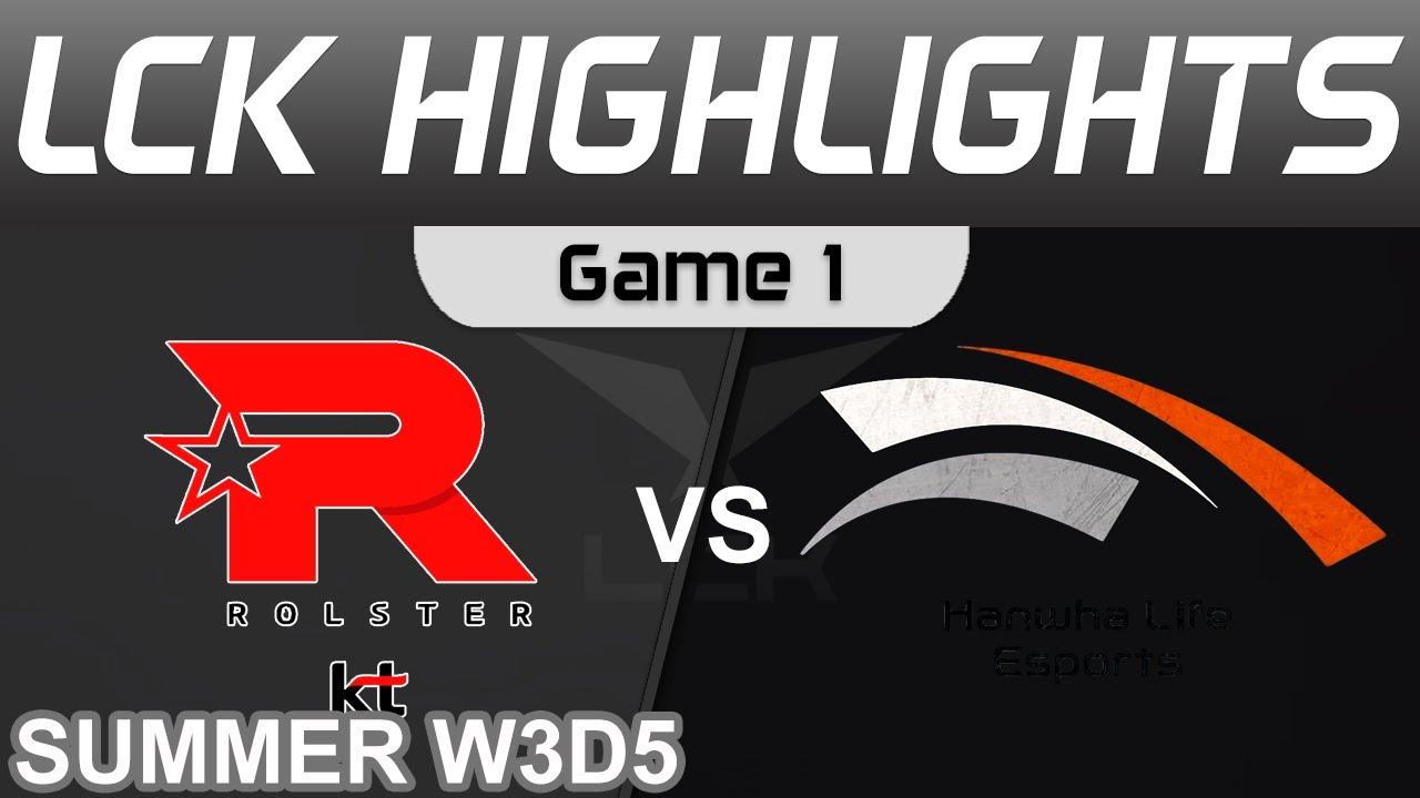 KT vs HLE Highlights Game 1 LCK Summer Season 2022 W3D5 KT Rolster vs Hanwha Life Esports by Onivia thumbnail