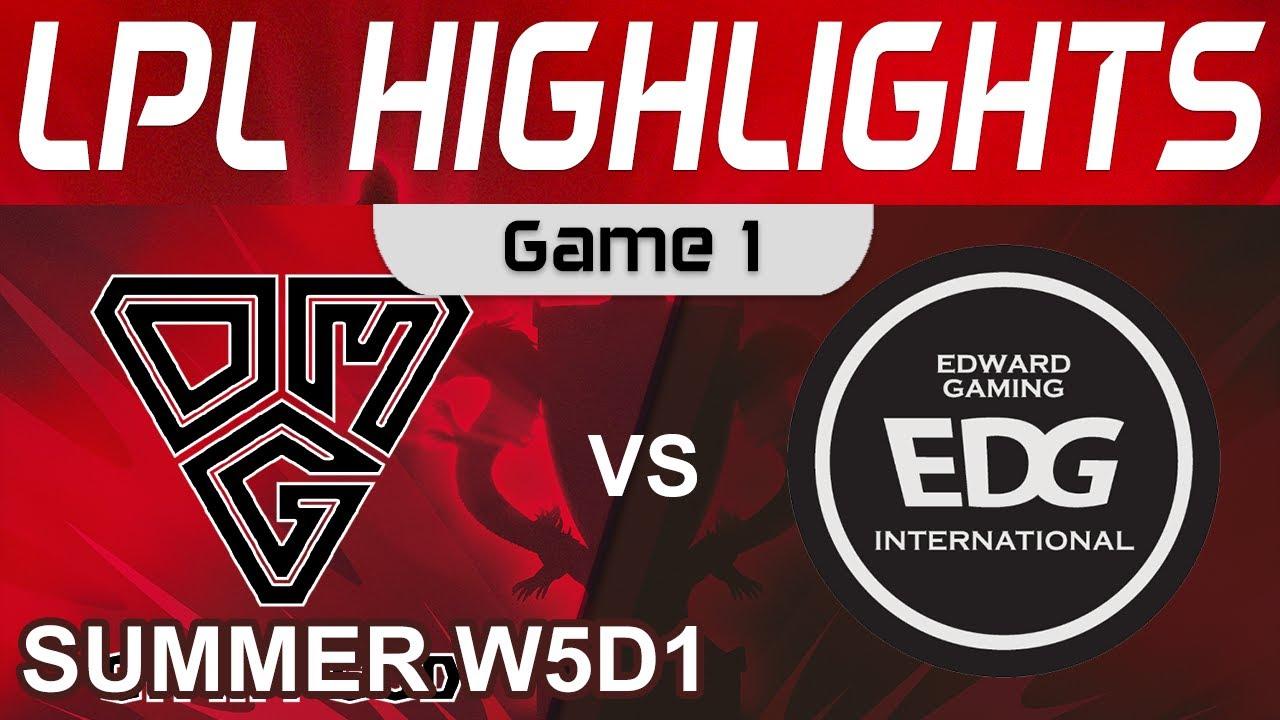 OMG vs EDG Highlights Game 1 LPL Summer Season 2022 W5D1 Oh My God vs EDward Gaming by Onivia thumbnail