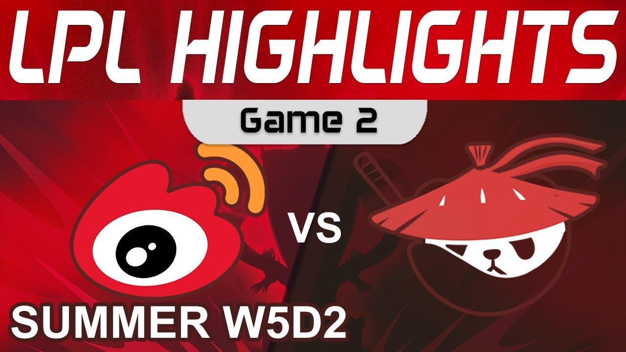 WBG vs AL Highlights Game 2 LPL Summer Season 2022 W5D2 Weibo Gaming vs Anyone's Legend by Onivia thumbnail