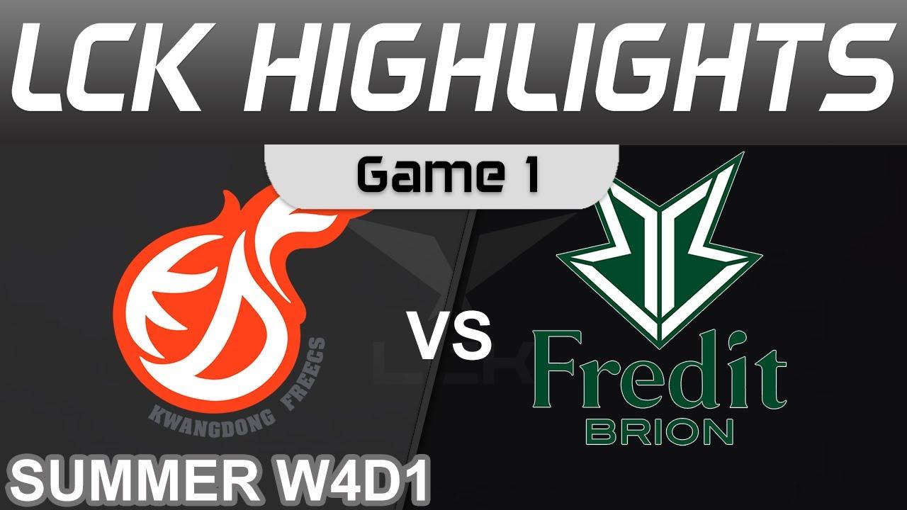 KDF vs BRO Highlights Game 1  LCK Summer Season 2022 W4D1 Kwangdong Freecs vs Fredit BRION by Onivia thumbnail