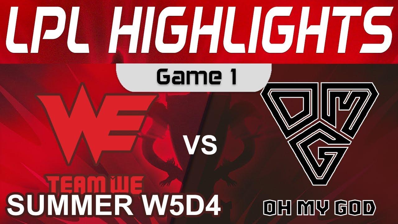 WE vs OMG Highlights Game 1 LPL Summer Season 2022 W5D4 Team WE vs Oh My God by Onivia thumbnail