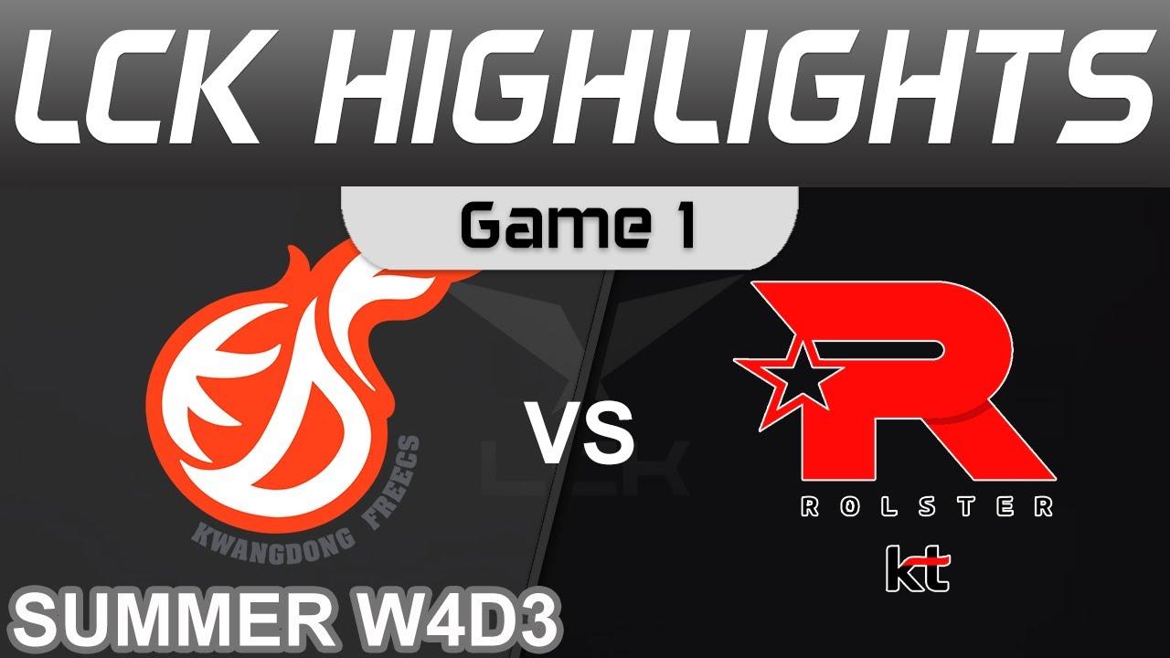 KDF vs KT Highlights Game 1 LCK Summer Season 2022 W4D3 Kwangdong Freecs vs KT Rolster by Onivia thumbnail