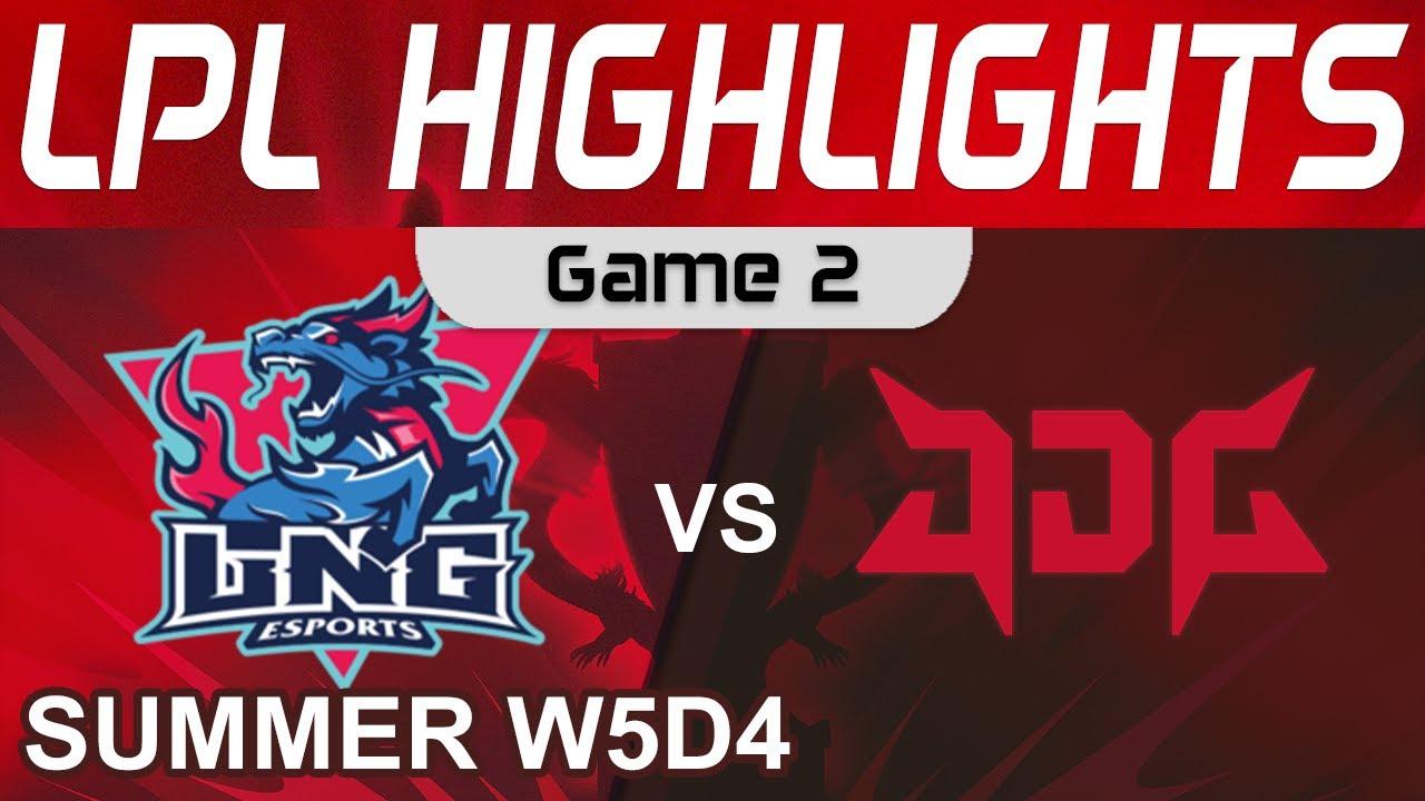 LNG vs JDG Highlights Game 2 LPL Summer Season 2022 W5D4 LNG Esports vs JD Gaming by Onivia thumbnail