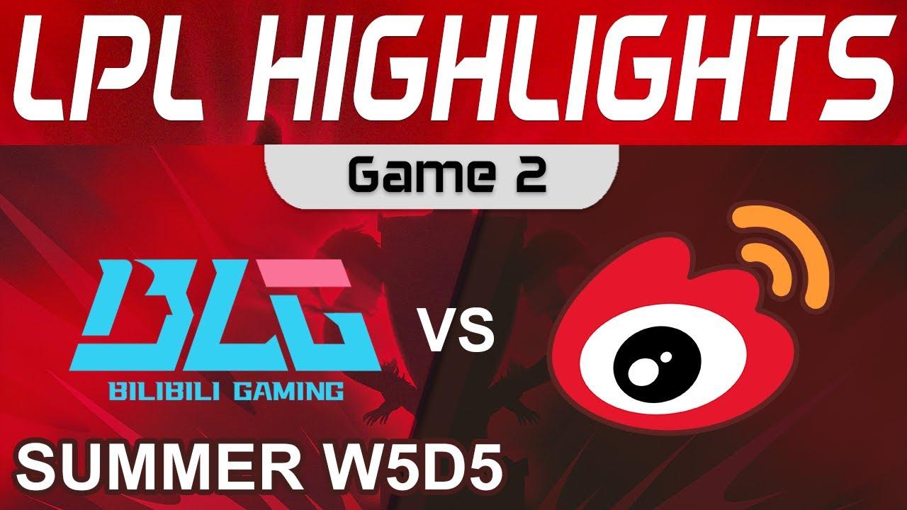 BLG vs WBG Highlights Game 2 LPL Summer Season 2022 W5D5 Bilibili Gaming vs Waibo Gaming by Onivia thumbnail