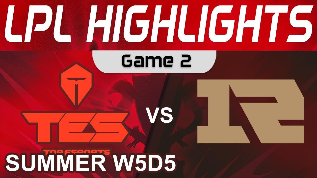 TES vs RNG Highlights Game 2 LPL Summer Season 2022 W5D5 Top Esports vs Royal Never Give Up by Onivi thumbnail