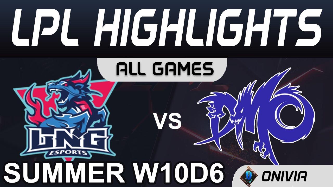 LNG vs DMO Highlights ALL GAMES  LPL Summer Season 2020 W10D6 LNG Esports vs Dominus Esports by Oniv thumbnail