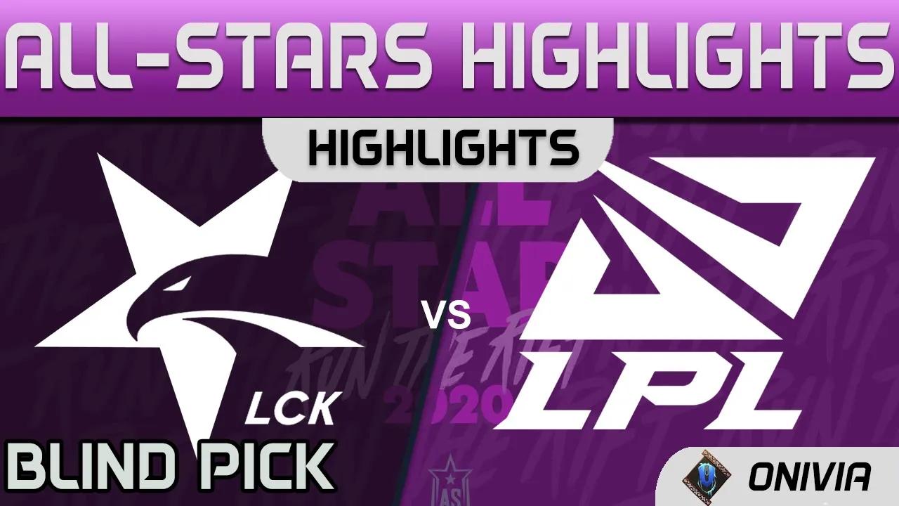 LCK vs LPL Highlights Blind Pick LoL All Stars 2020 by Onivia thumbnail