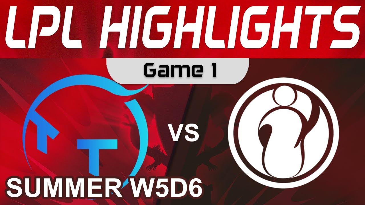 TT vs IG Highlights Game 1 LPL Summer Season 2022 W5D6 ThunderTalk Gaming vs Invictus Gaming by Oniv thumbnail