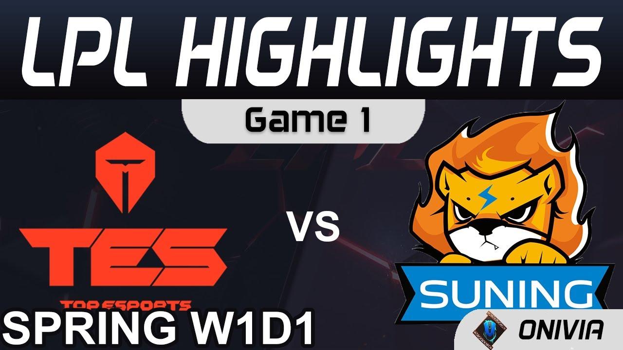 TES vs SN Highlights Game 1 LPL Spring Season 2021 W1D1 Top Esports vs Suning by Onivia thumbnail