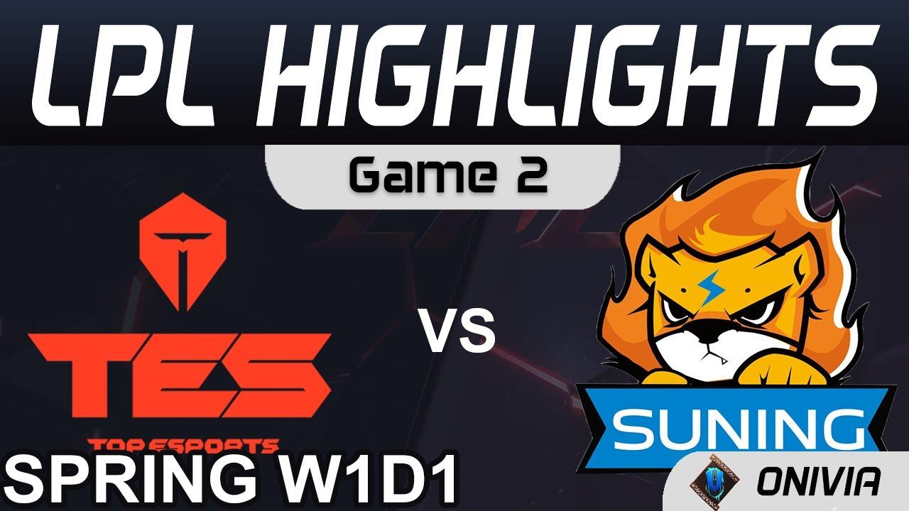 TES vs SN Highlights Game 2 LPL Spring Season 2021 W1D1 Top Esports vs Suning by Onivia thumbnail