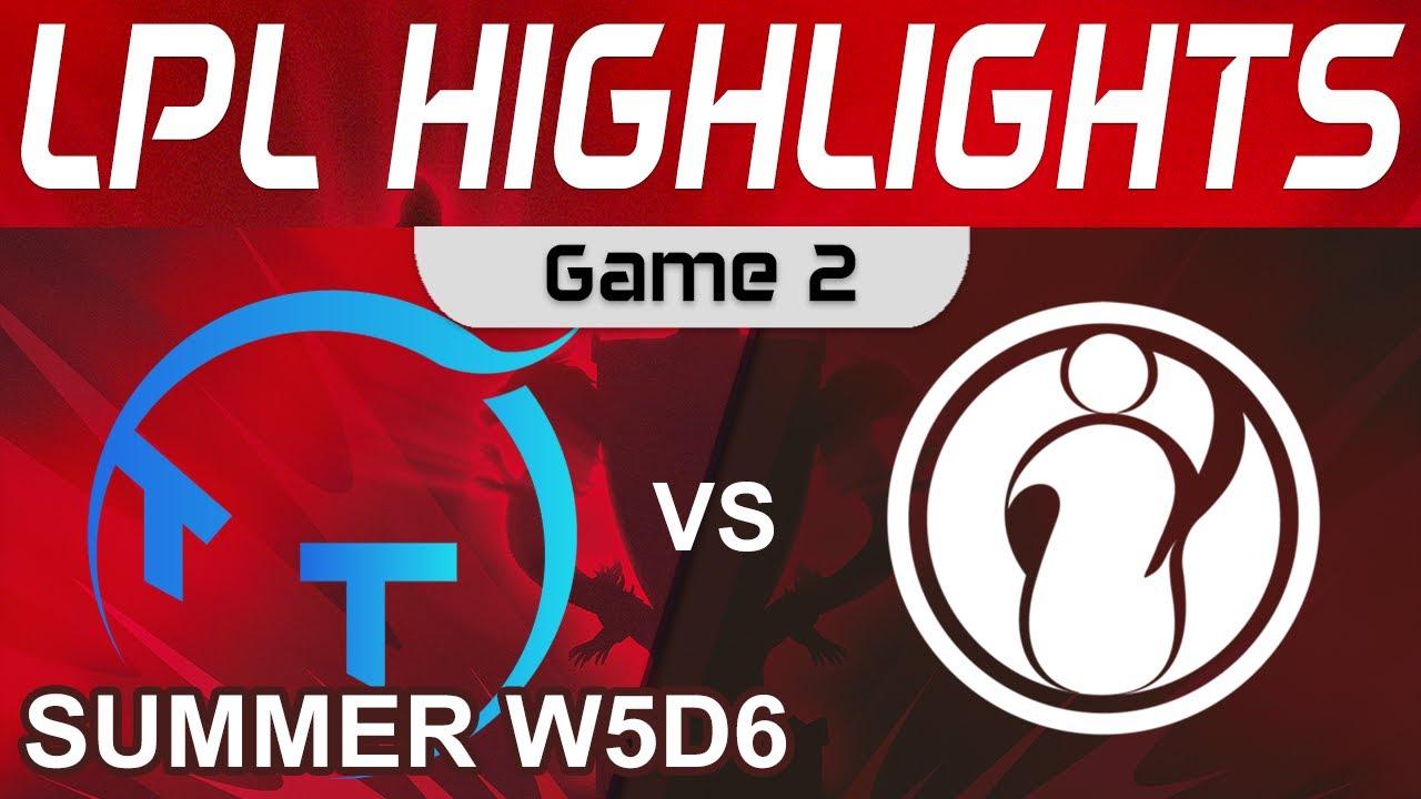 TT vs IG Highlights Game 2 LPL Summer Season 2022 W5D6 ThunderTalk Gaming vs Invictus Gaming by Oniv thumbnail