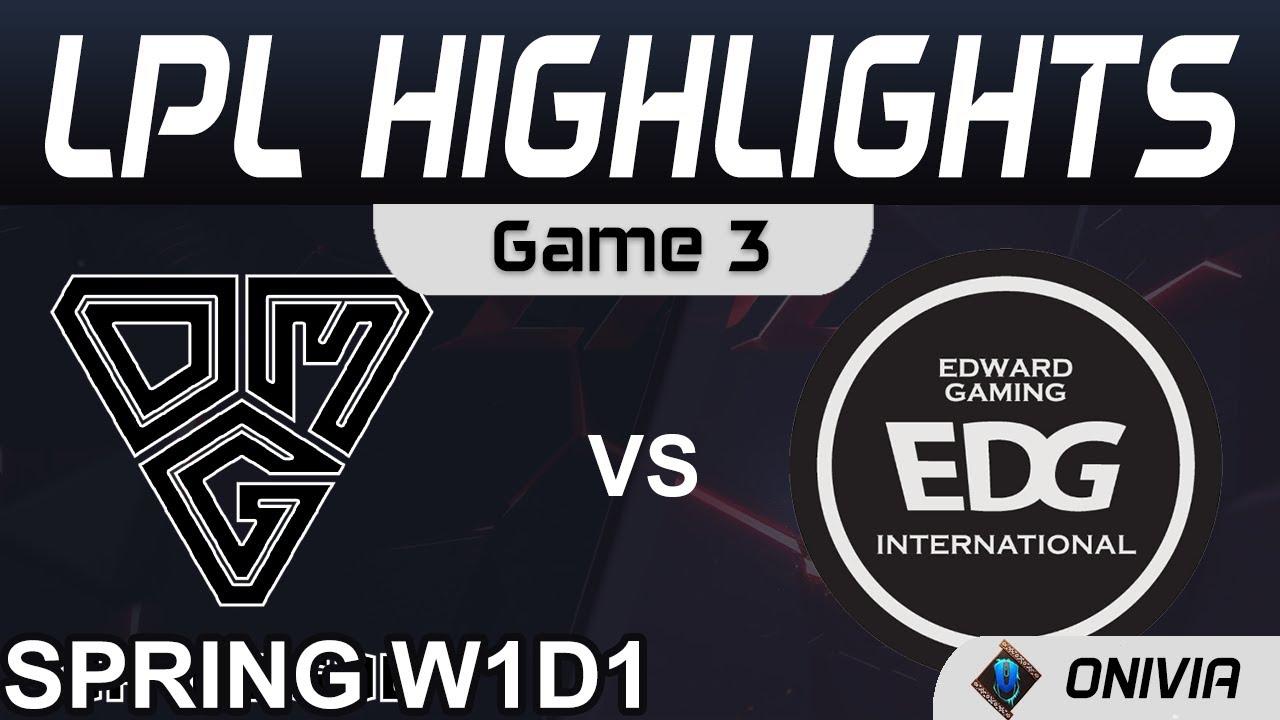 OMG vs EDG Highlights Game 3 LPL Spring Season 2021 W1D1 Oh My God vs EDward Gaming by Onivia thumbnail