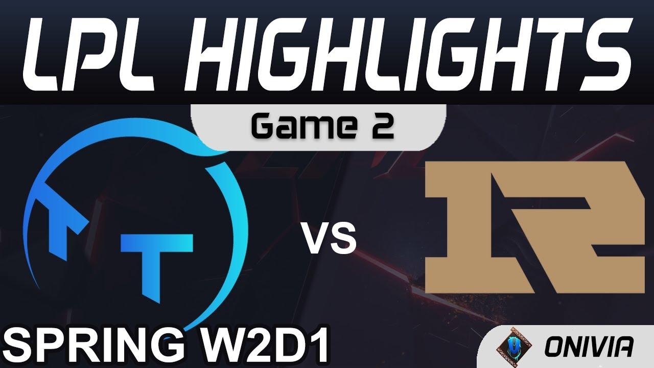 TT vs RNG Highlights Game 2 LPL Spring Season 2021 W2D1 TT vs Royal Never Give Up by Onivia thumbnail