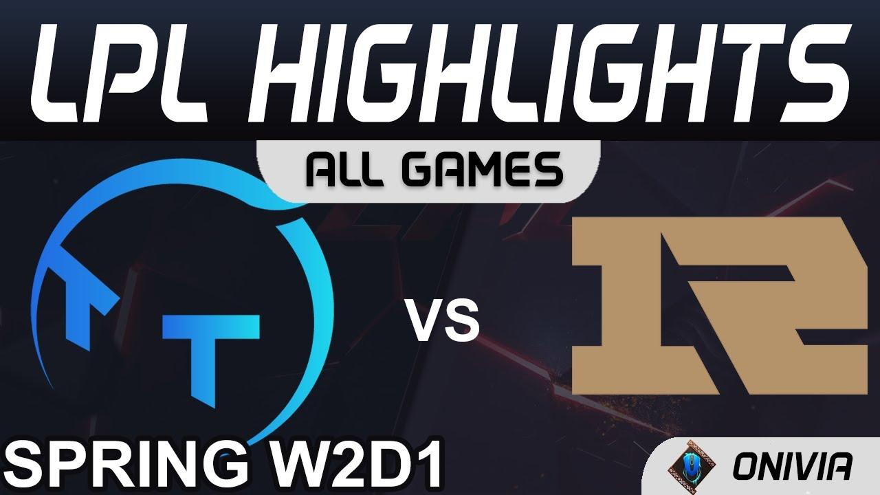 TT vs RNG Highlights ALL GAMES LPL Spring Season 2021 W2D1 TT vs Royal Never Give Up by Onivia thumbnail