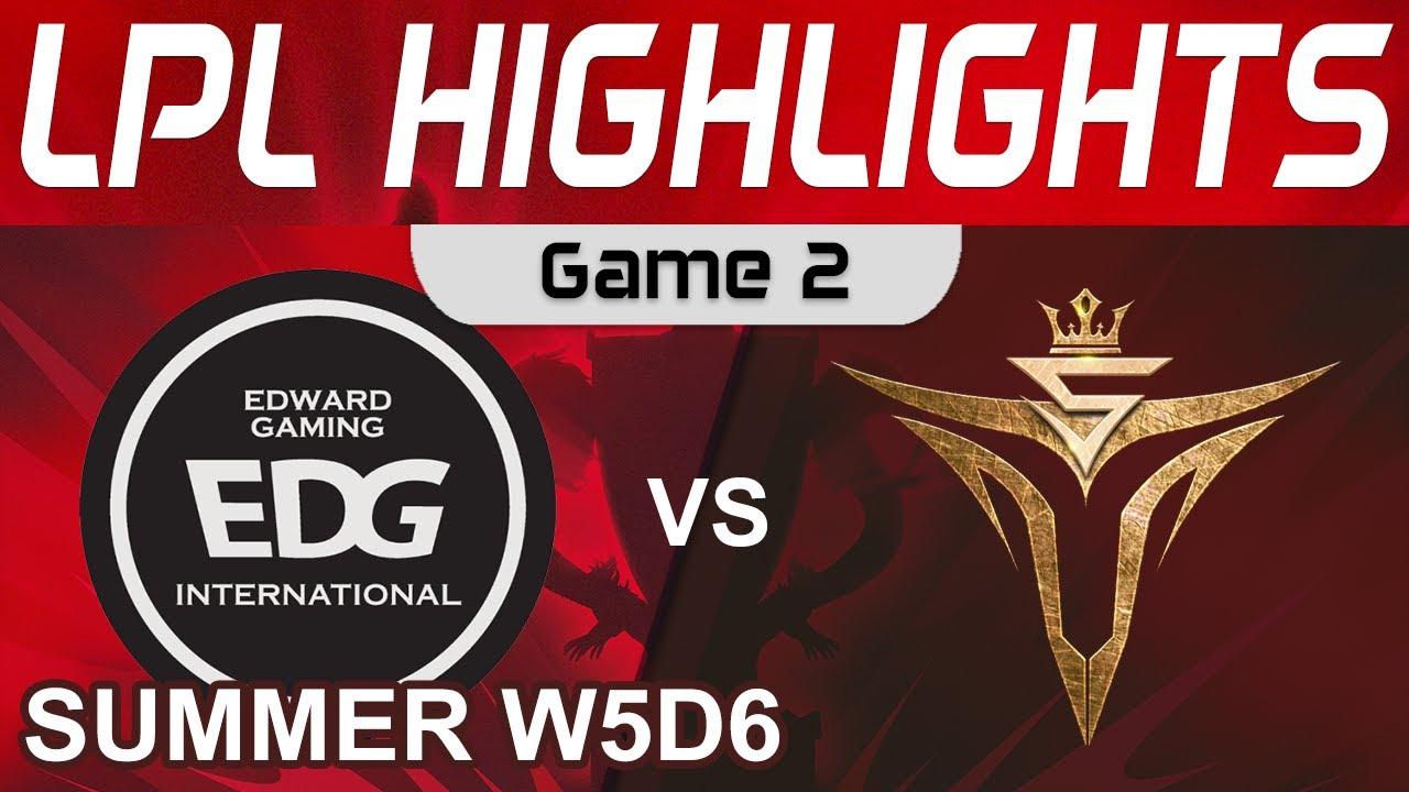 EDG vs V5 Highlights Game 2 LPL Summer Season 2022 W5D6 EDward Gaming vs Victory Five by Onivia thumbnail