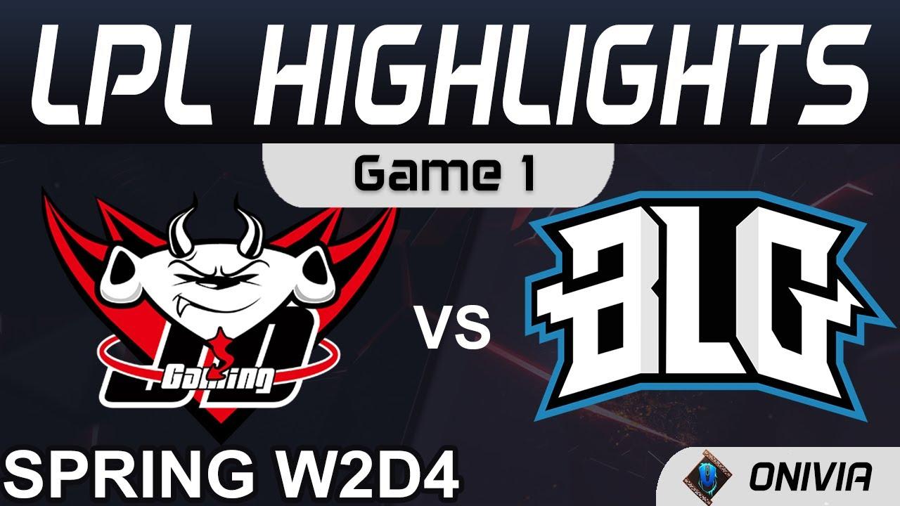 JDG vs BLG Highlights Game 1 LPL Spring Season 2021 W2D4 JD Gaming vs Bilibili Gaming Onivia thumbnail